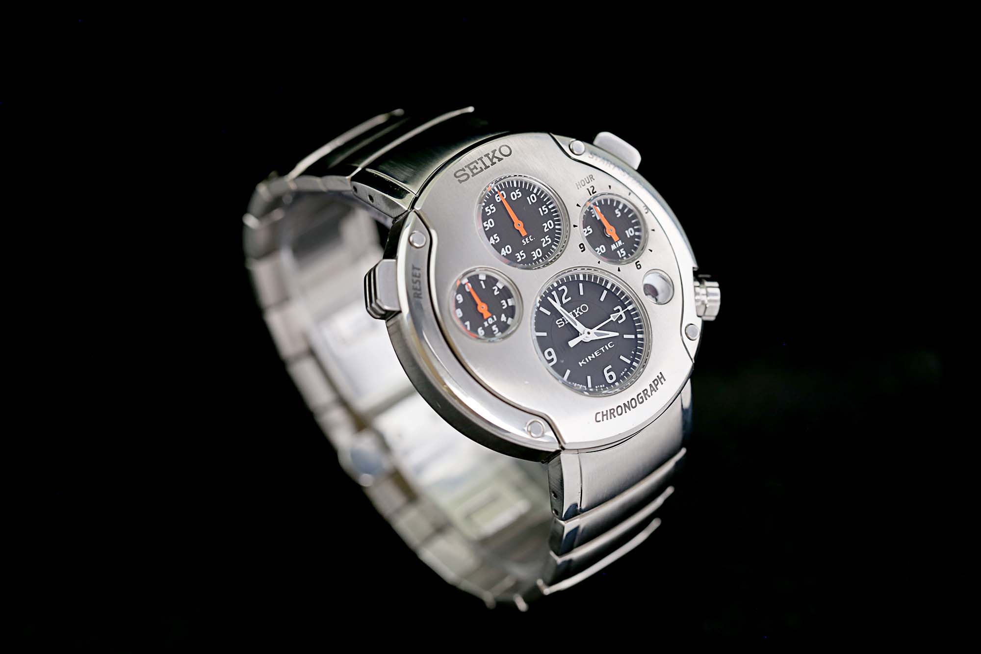 Seiko Kinetic Chronograph Limited Automatic Glass Bottom