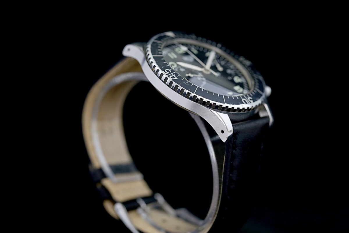 Heuer Bundeswehr Flyback, Vintage, Ref: 1550 SG, Plexi Glas, Handaufzug – Bild 4