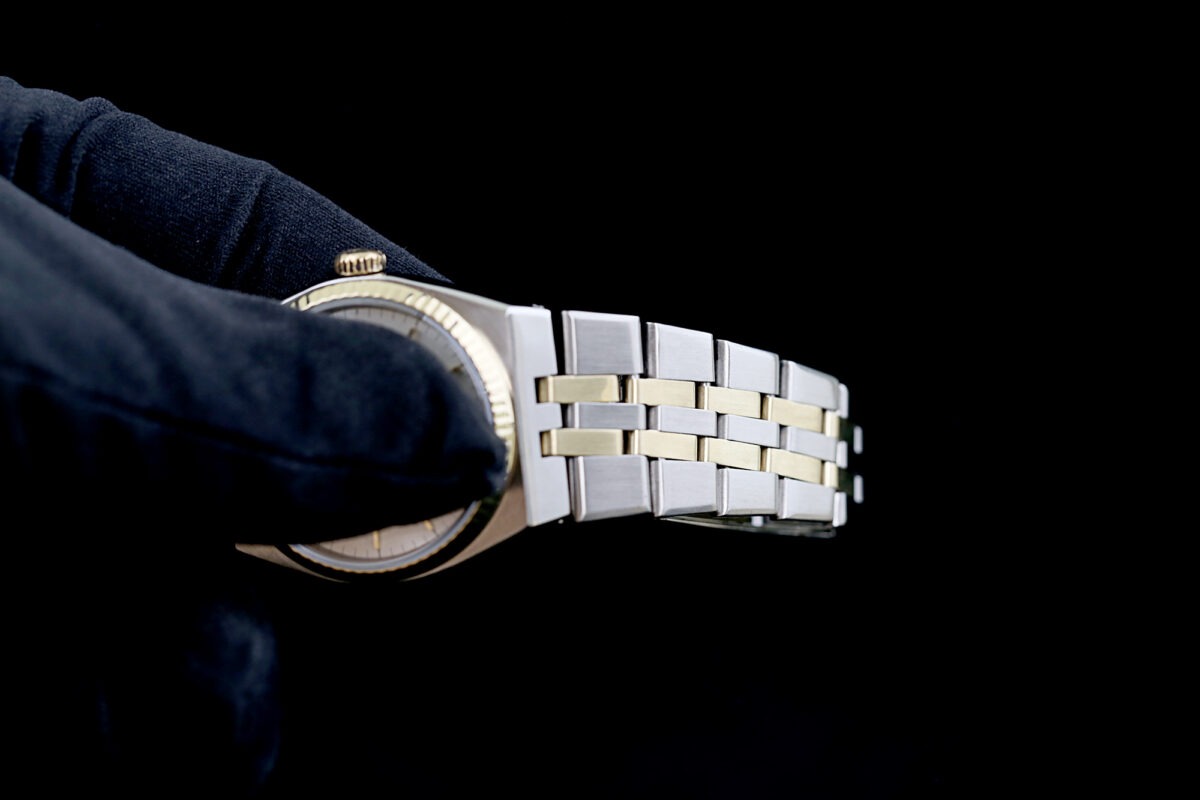 Rolex Datejust Oysterquartz, Ref: 17013, MK1, Stahl/Gold, Silbernes Blatt, Rare Modell – Bild 12