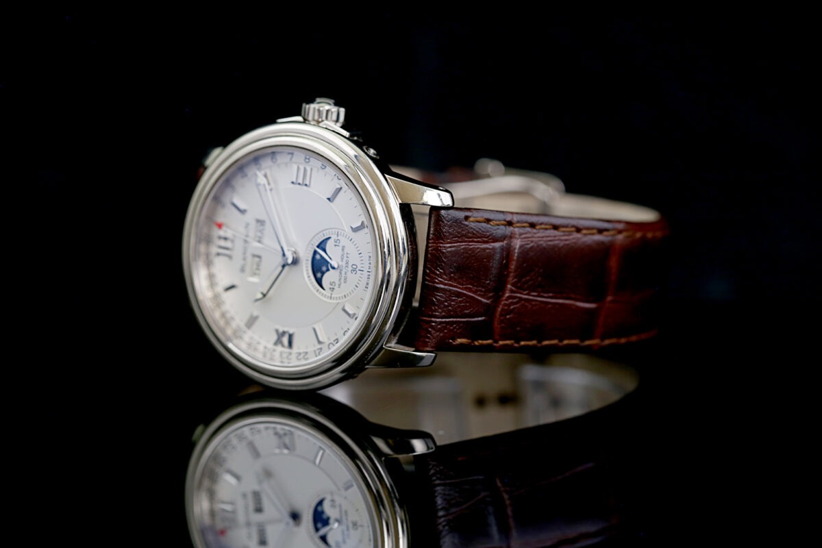 Blancpain Léman Moonphase, Mondphase, Kalender, 18K. Weißgold, Glasboden, 18K. Faltschließe – Bild 11