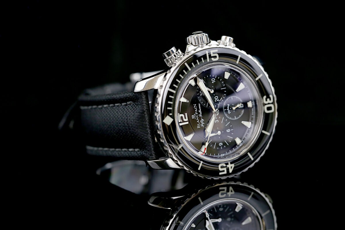 Blancpain Fifty Fathoms, Flyback Chronograph, Listenpreis: 20.650€, Blancpain Band + Schließe – Bild 9