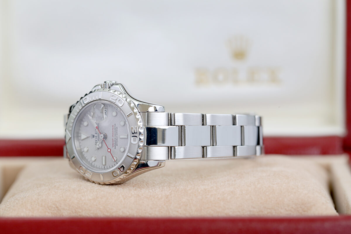 Rolex Yacht-Master, Ref: 16922, Rolex Box + Zertifikat, Platin Blatt + Lünette, 29mm – Bild 10