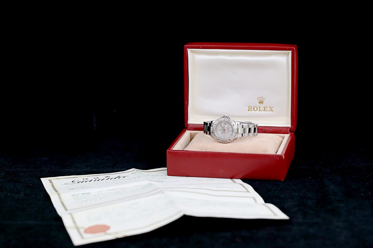 Rolex Yacht-Master, Ref: 16922, Rolex Box + Zertifikat, Platin Blatt + Lünette, 29mm – Bild 13