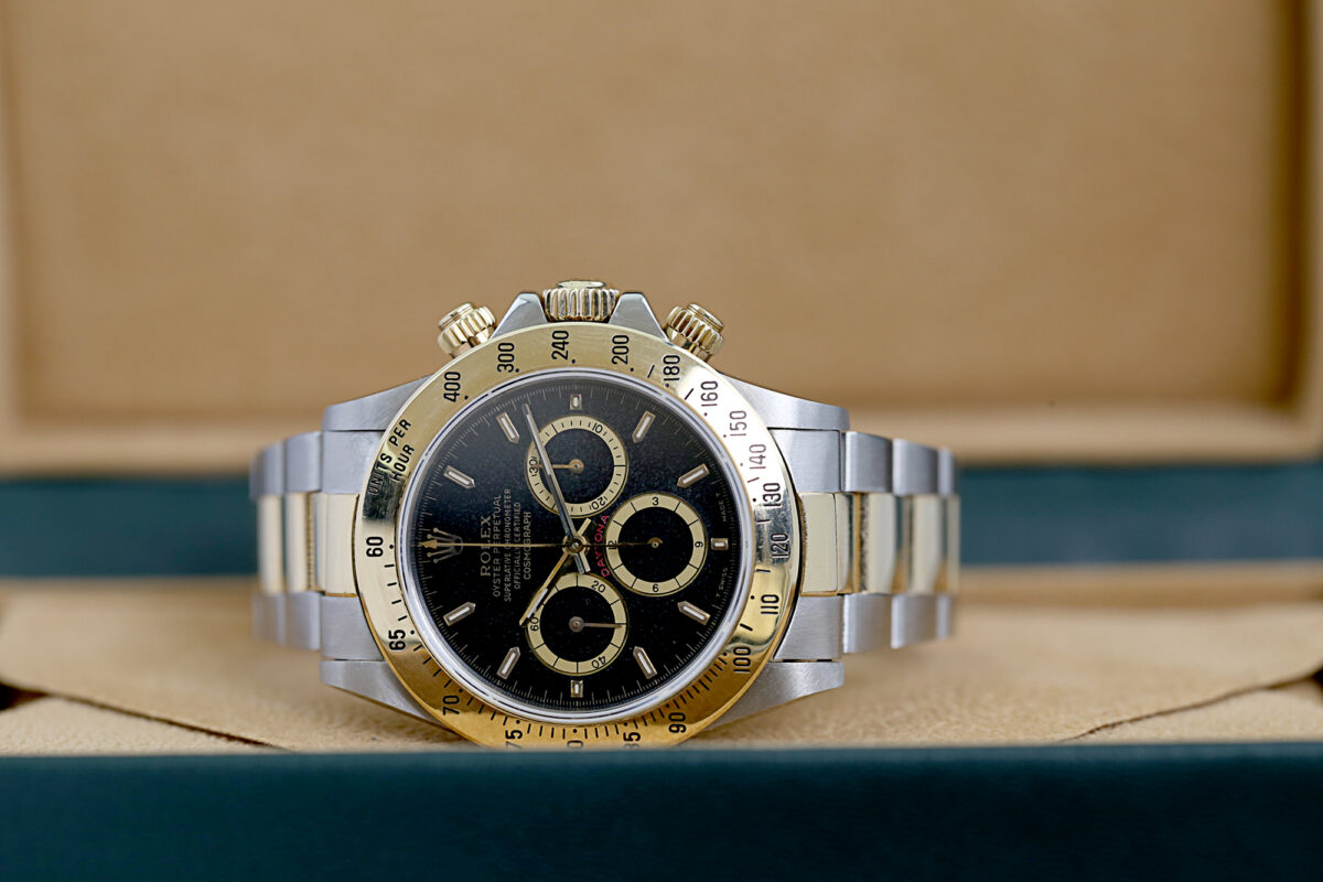 Rolex Daytona, Ref: 16523, inverted 6, Sternen Blatt, Stahl/Gold, vintage – Bild 9