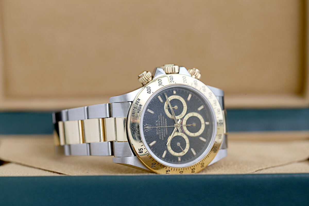 Rolex Daytona, Ref: 16523, inverted 6, Sternen Blatt, Stahl/Gold, vintage – Bild 10