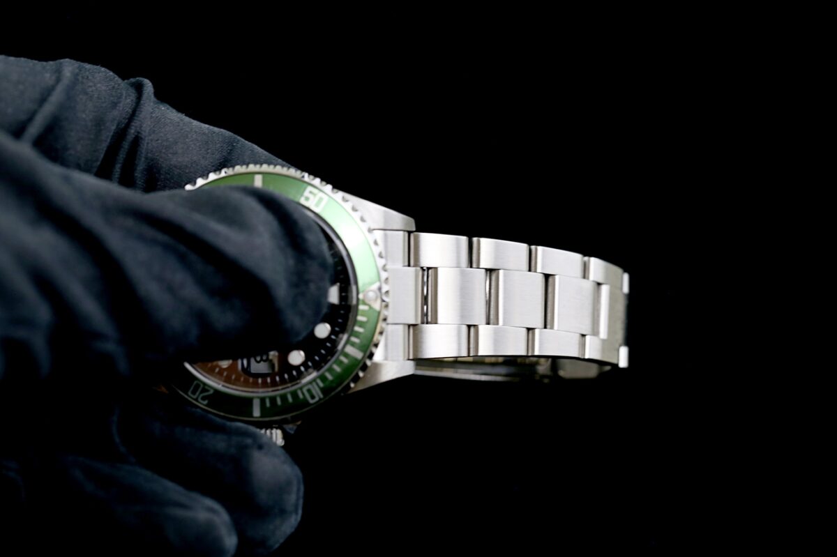 Rolex Submariner Date 16610LV Fullset Kermit Mk1 Flat 4 F Serie Flat four nice condition – Bild 13