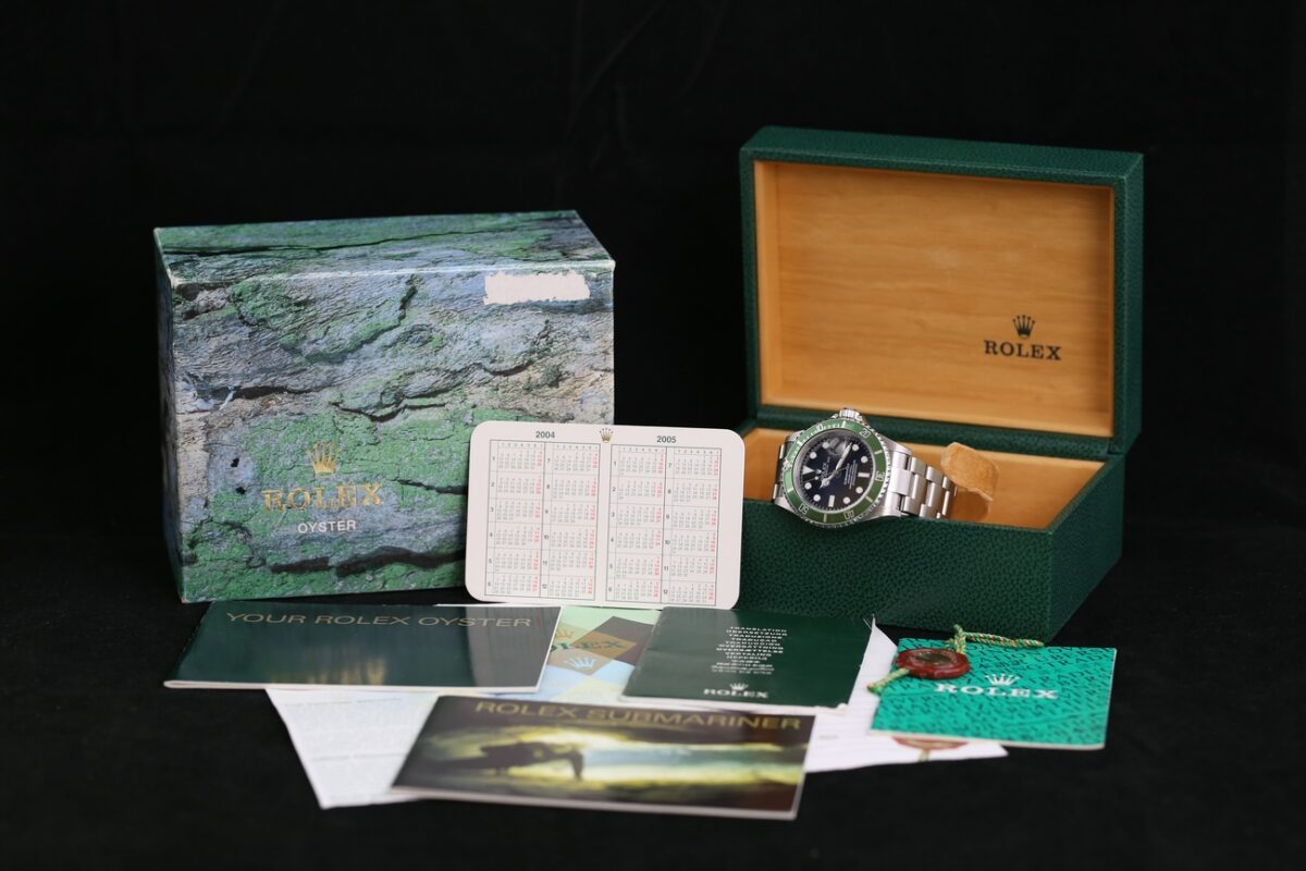 Rolex Submariner Date 16610LV Fullset Kermit Mk1 Flat 4 F Serie Flat four nice condition – Bild 14