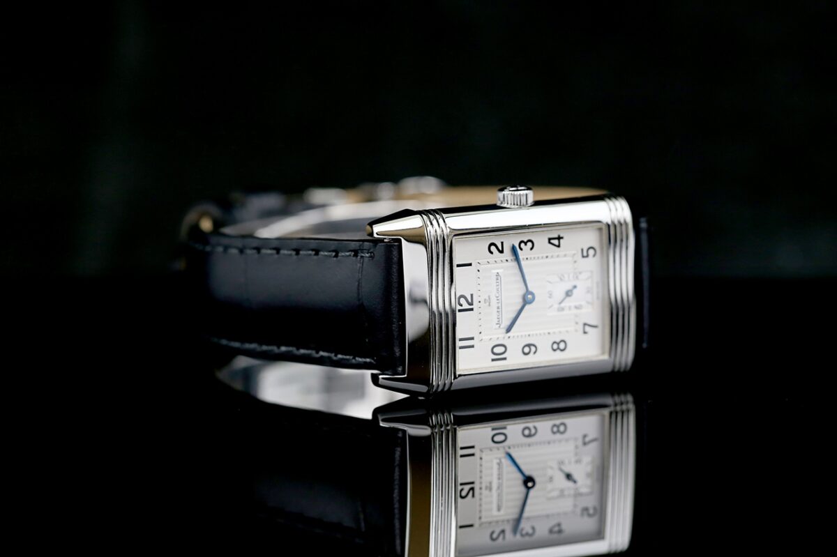 Jaeger-LeCoultre Reverso Grande Taille 270.8.62 Top condition, Jl clasp, Silver dial, manuel winding – Bild 10