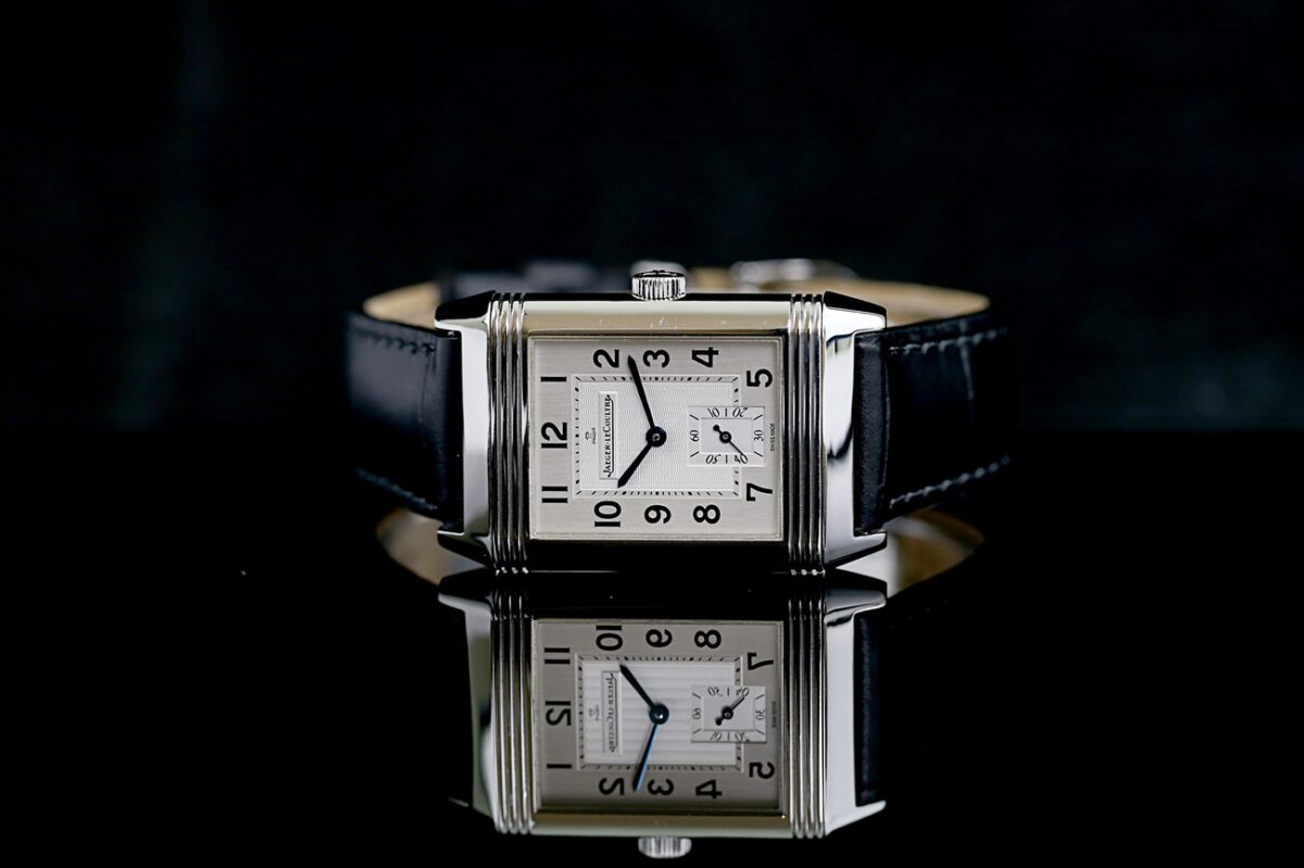 Jaeger-LeCoultre Reverso Grande Taille 270.8.62 Top condition, Jl clasp, Silver dial, manuel winding – Bild 9