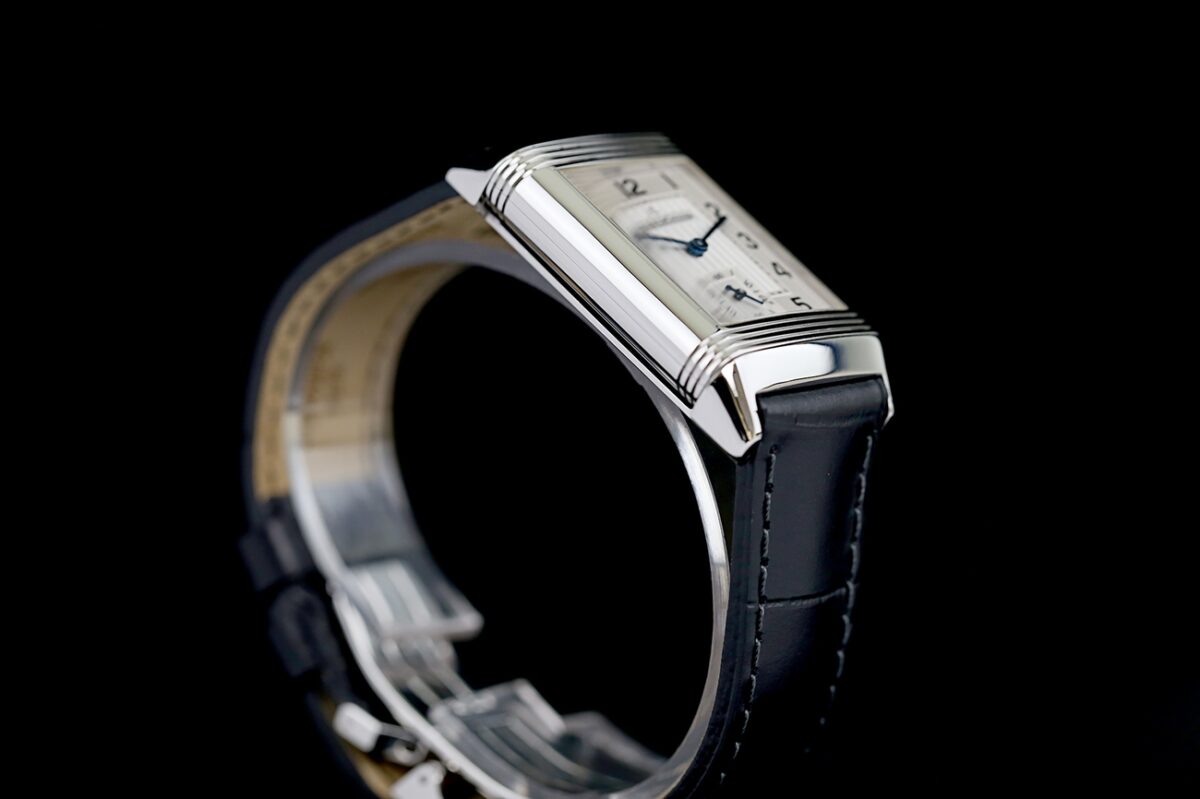 Jaeger-LeCoultre Reverso Grande Taille 270.8.62 Top condition, Jl clasp, Silver dial, manuel winding – Bild 5