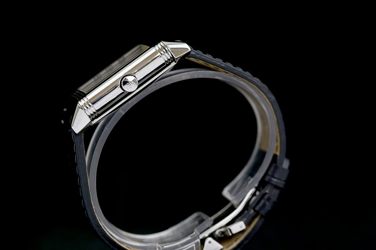 Jaeger-LeCoultre Reverso Grande Taille 270.8.62 Top condition, Jl clasp, Silver dial, manuel winding – Bild 8