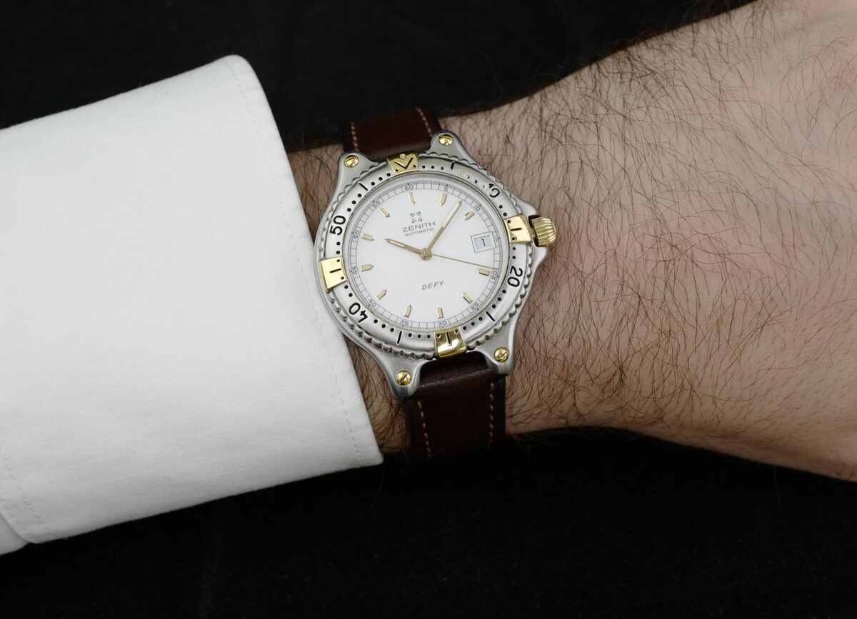 Alternative view of Zenith Defy, 19.2000.462  Automatic, white dial, steel/gold, vintage