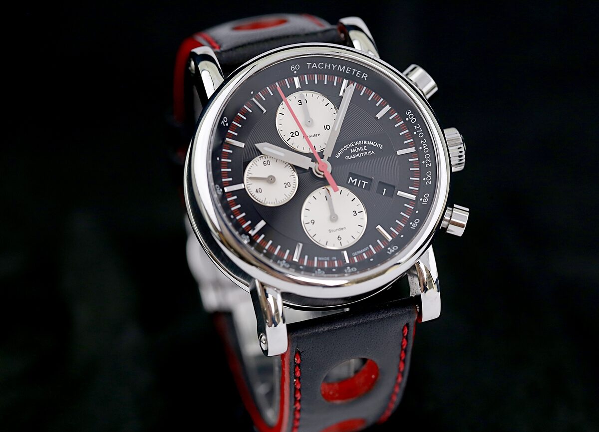 Mühle Glashütte Teutonia SC, M1-29-43 Fullset LC100, first buyers invoice, Top condition, open caseback